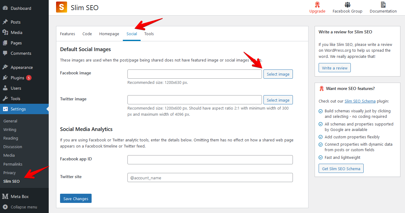 Default social sharing image