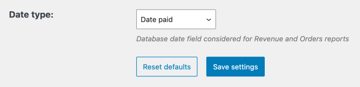 The Date Type field is set to Date Paid by default, but might be unset on older installs.