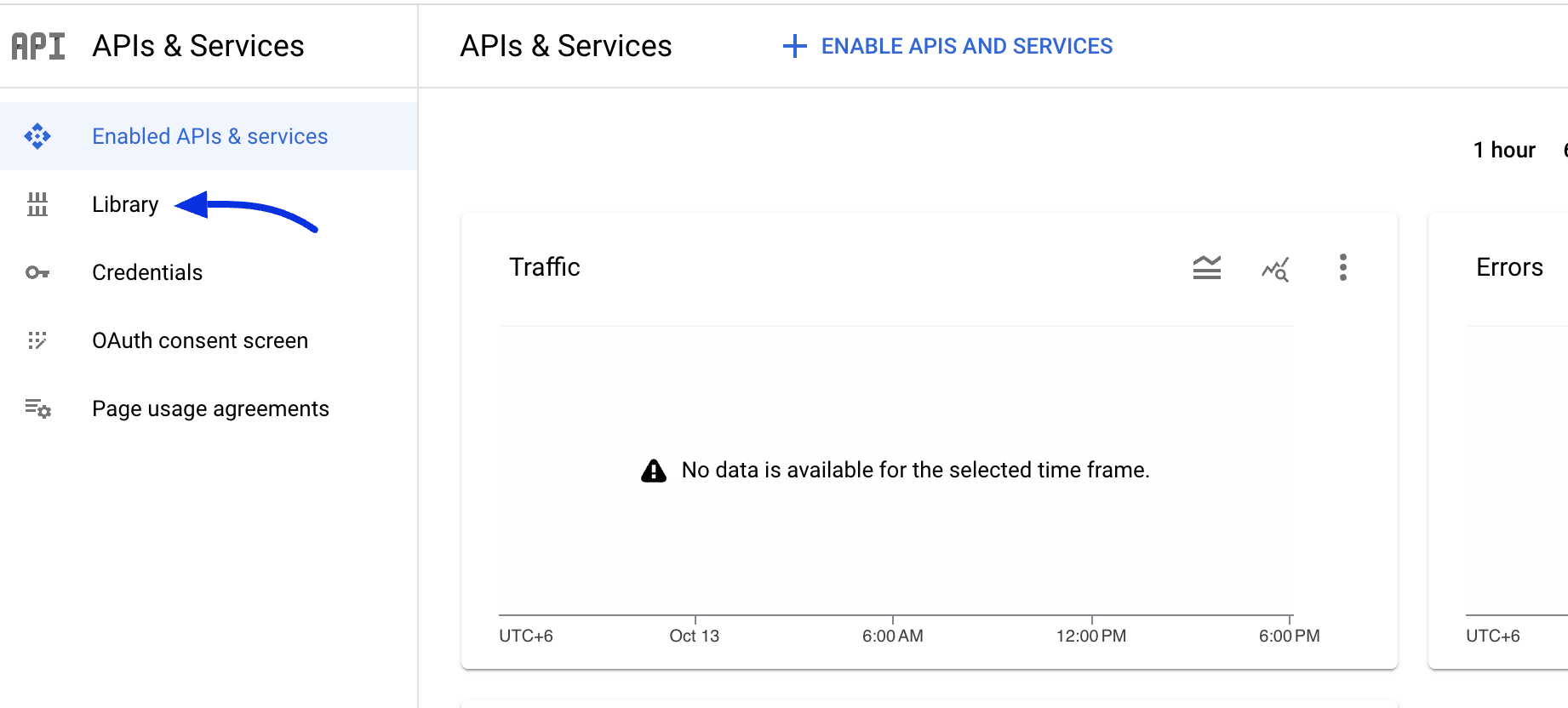 Enabling Google Calendar API 官方介面截圖