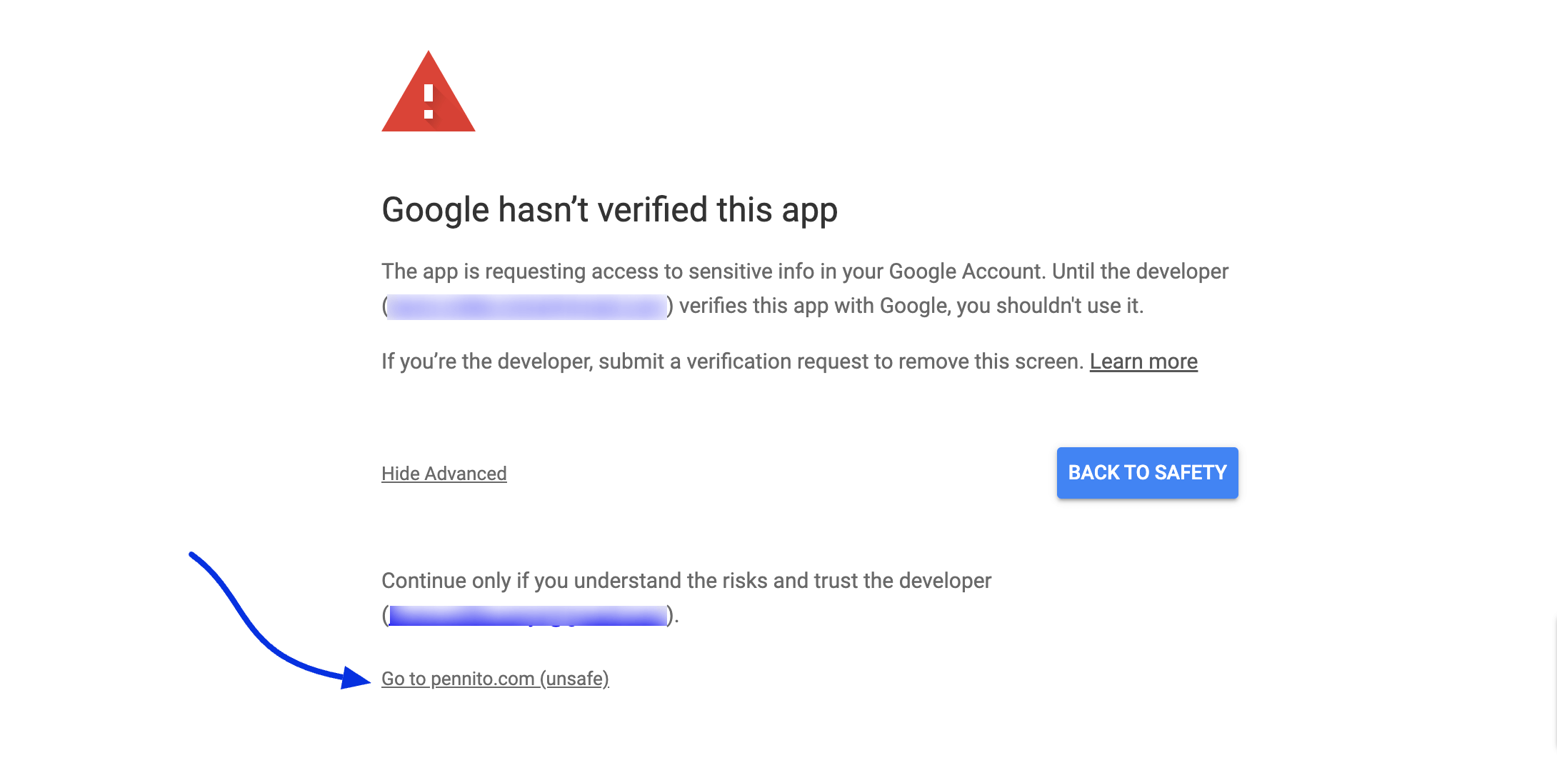 Configuring Host Google Calendar 官方介面截圖