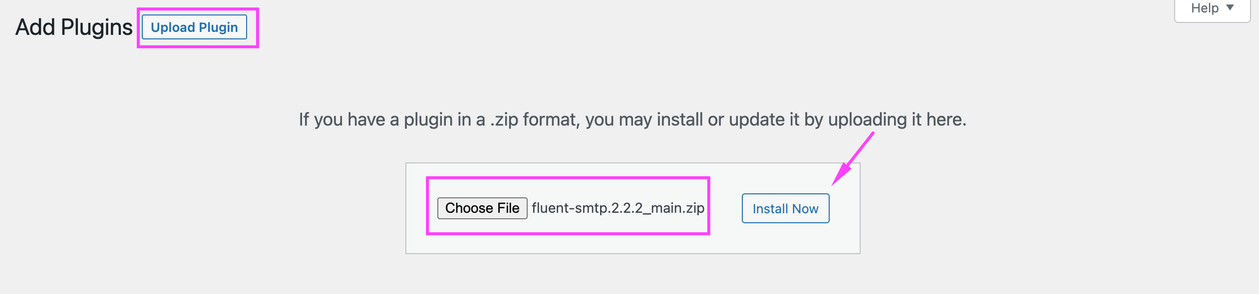Install & Activate FluentSMTP Manually 官方介面截圖