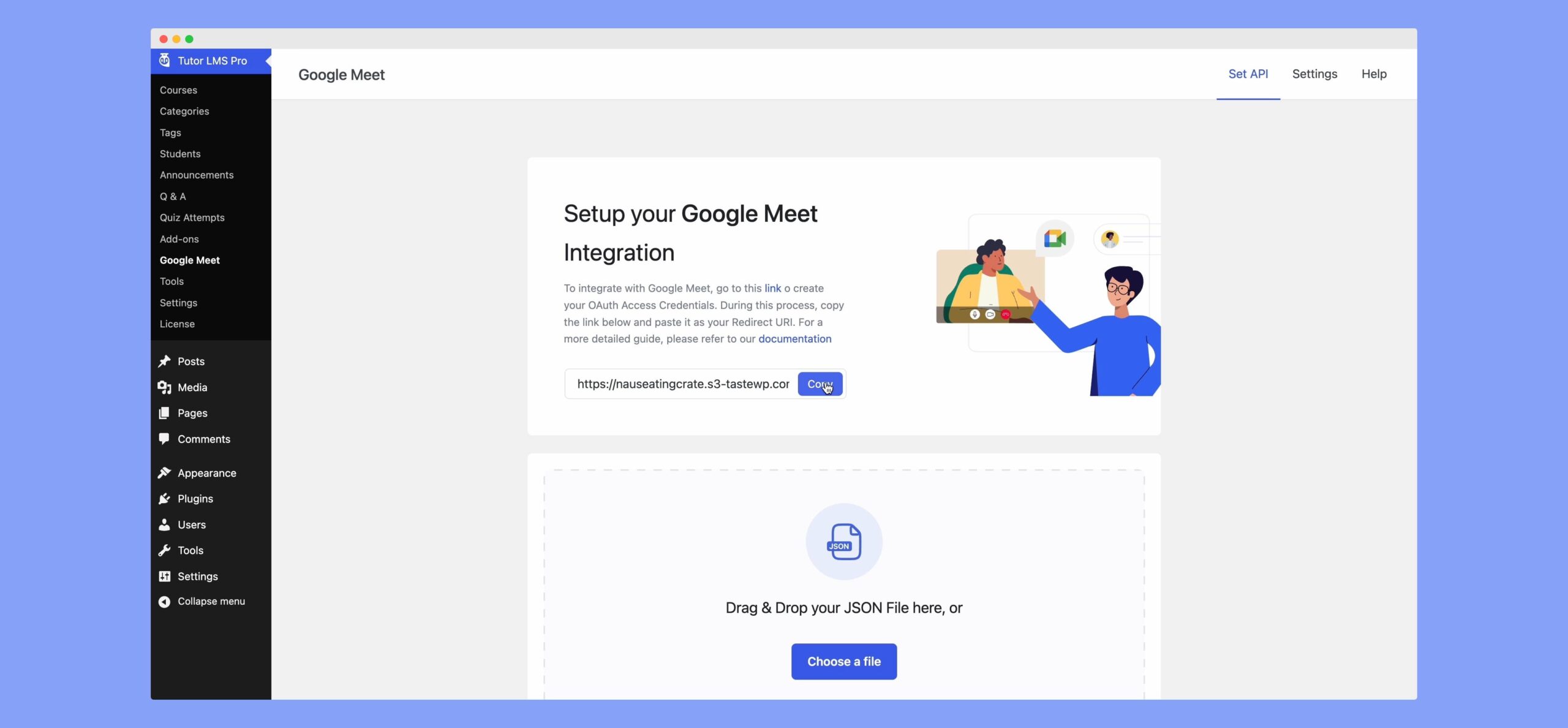 Connecting to Google Meet 官方介面截圖