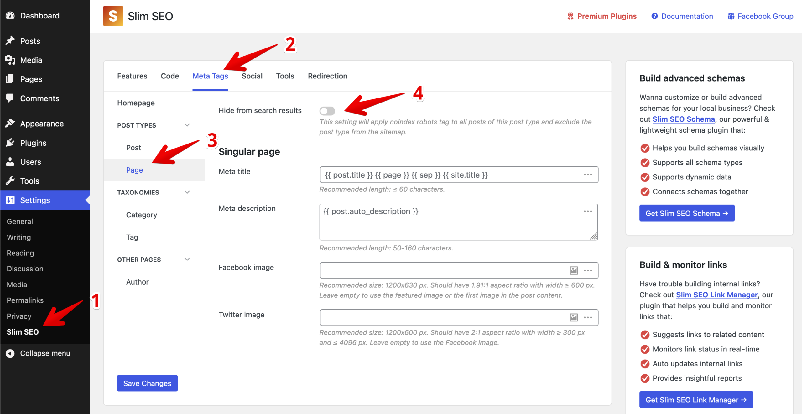 Excluding a post type from the XML sitemap